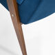 366 armchair / indigo velor