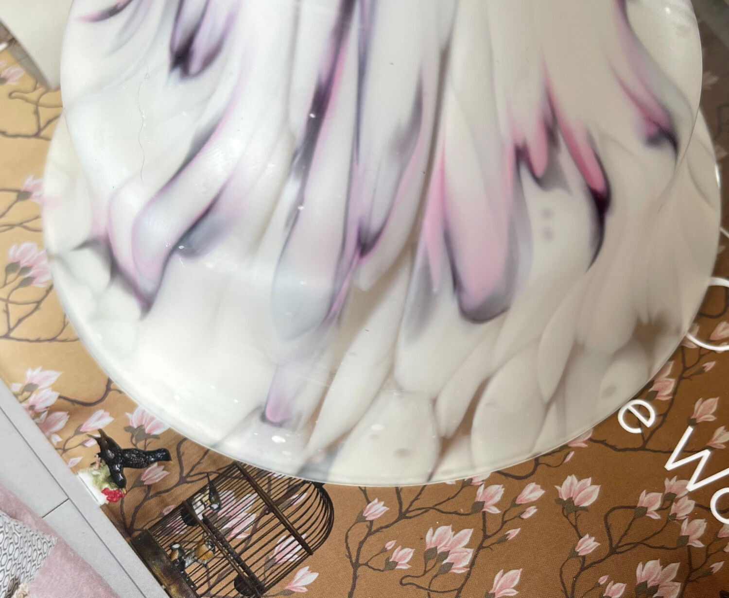 Vintage glass paste vase