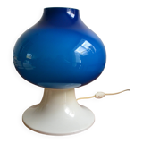 Scandinavian lamp Hans-Agne Jakobsson blue glass 60s