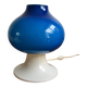 Lampe scandinave Hans-Agne Jakobsson verre bleu 60s