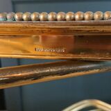 Brass dessert and glass 2 trays