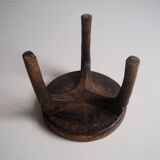 Wa-Hehe tribal carved tripod stool, Tanzania 1950s