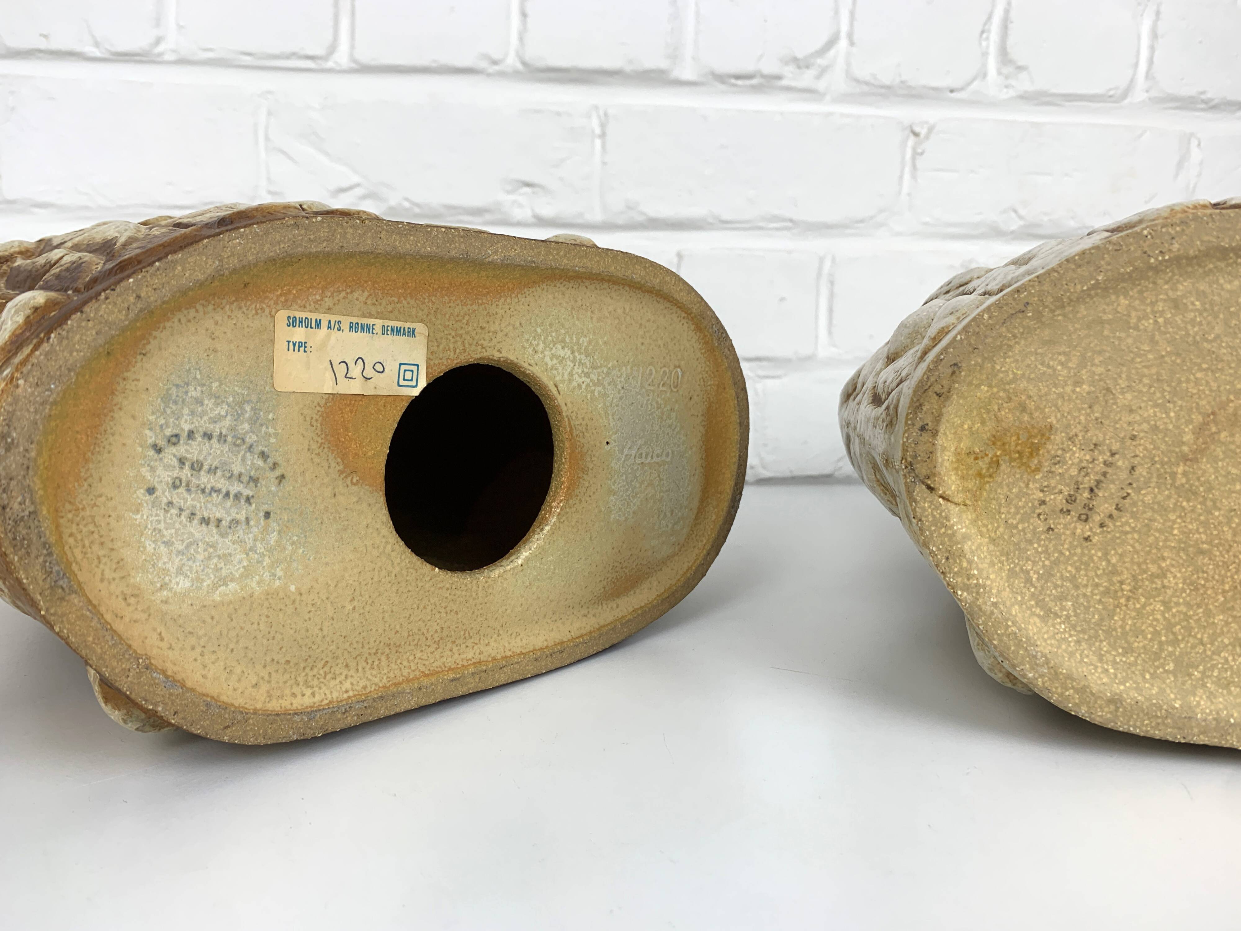 Pair of large Soholm ceramic lamps by Haico Nitzsche, Denmark