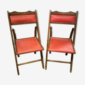 Paire de chaises pliantes Shangai