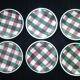 Set of 6 flat plates Faiencerie Nouvelle de Givors