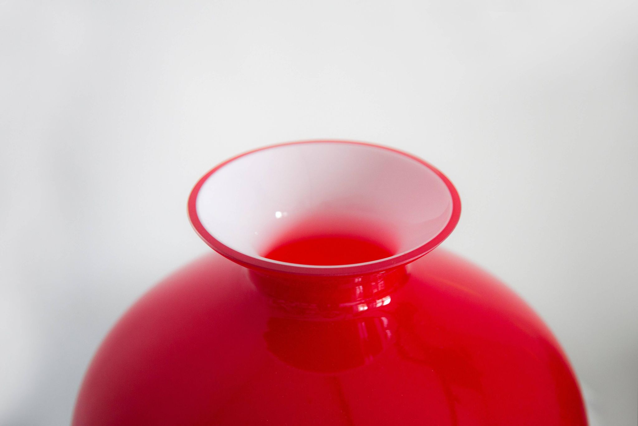 Large Vintage Artistic Glass Vase Mid-Century, Tarnowiec, Europe, 1970s