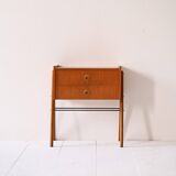 Scandinavian teak bedside table