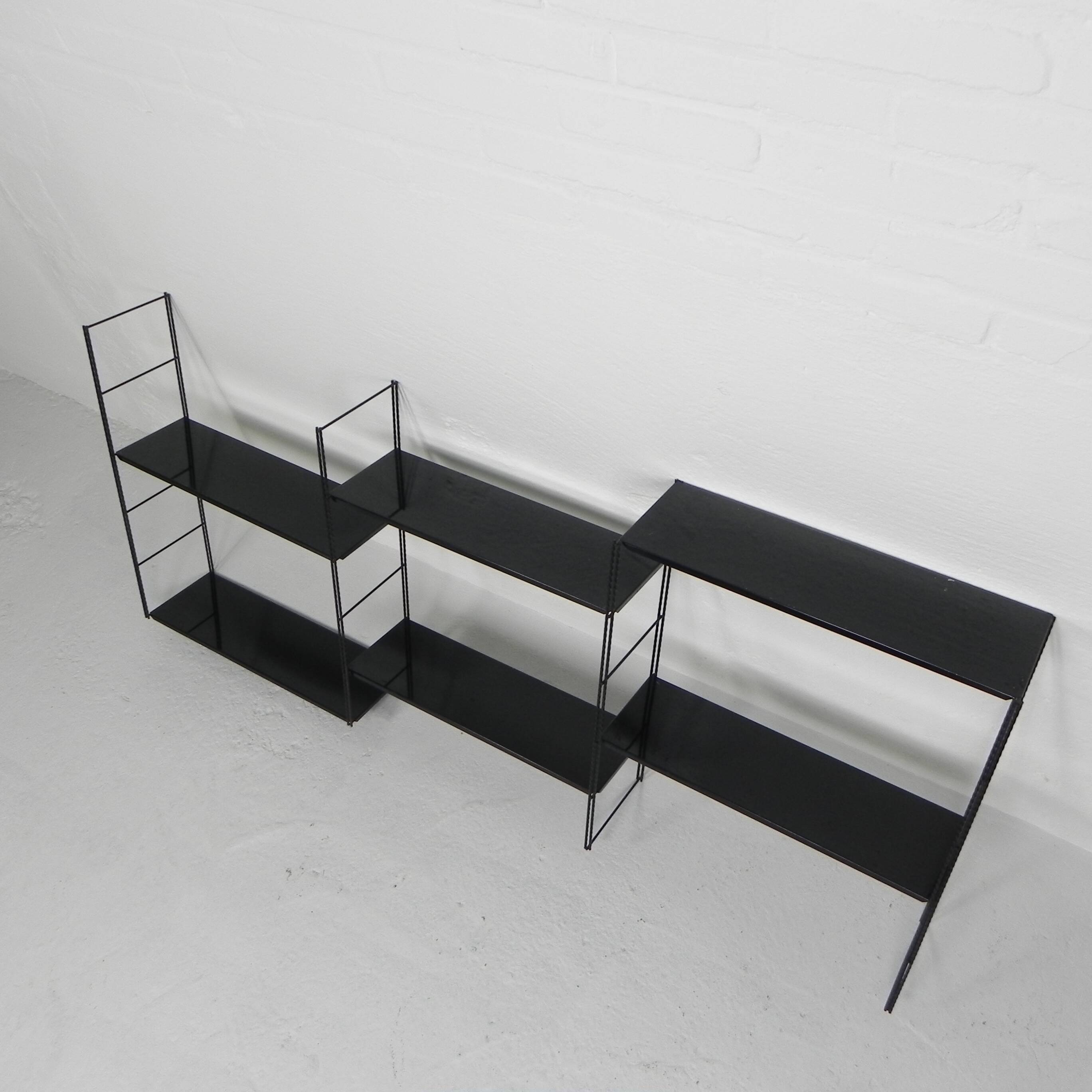 Vintage modular wall rack, wall unit, 1960s
