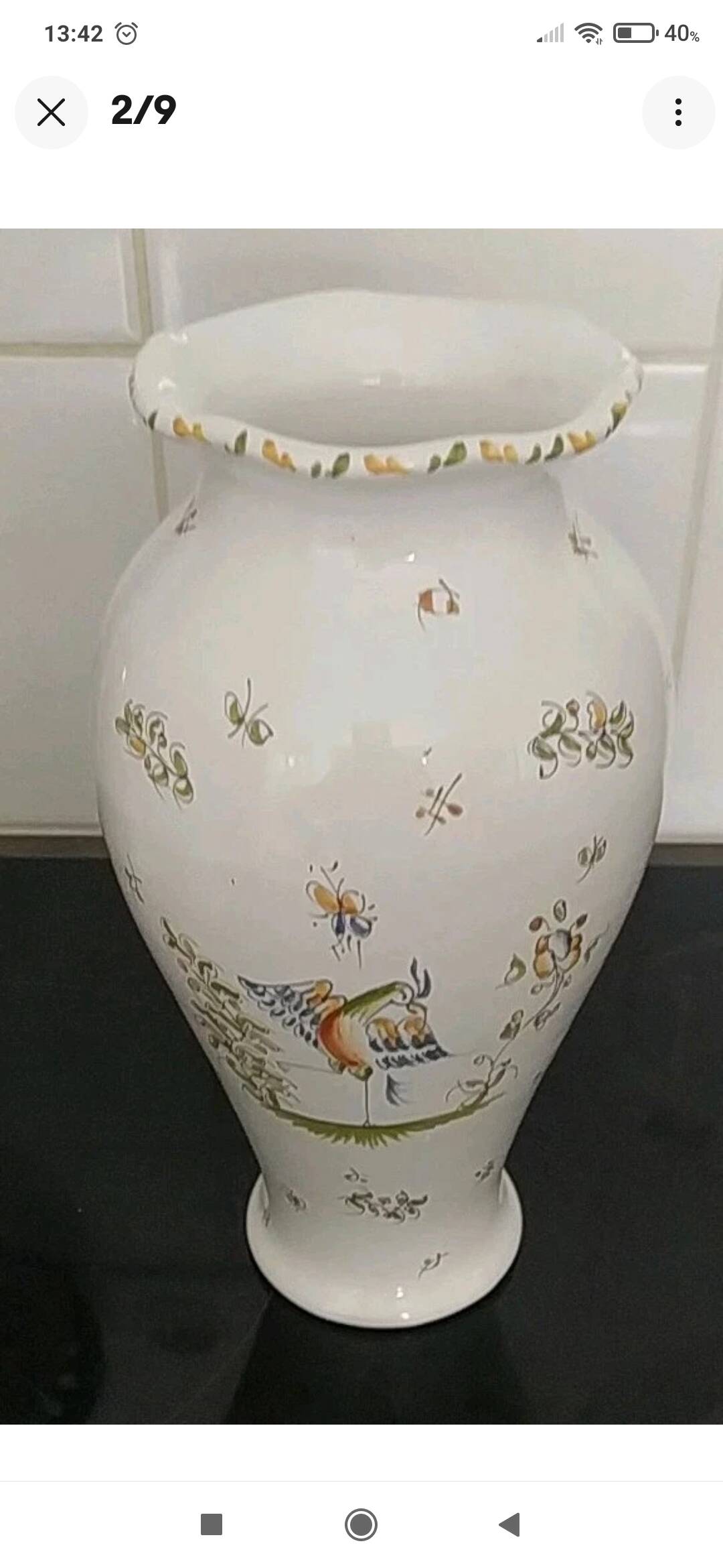 Moustiers vase 27cm