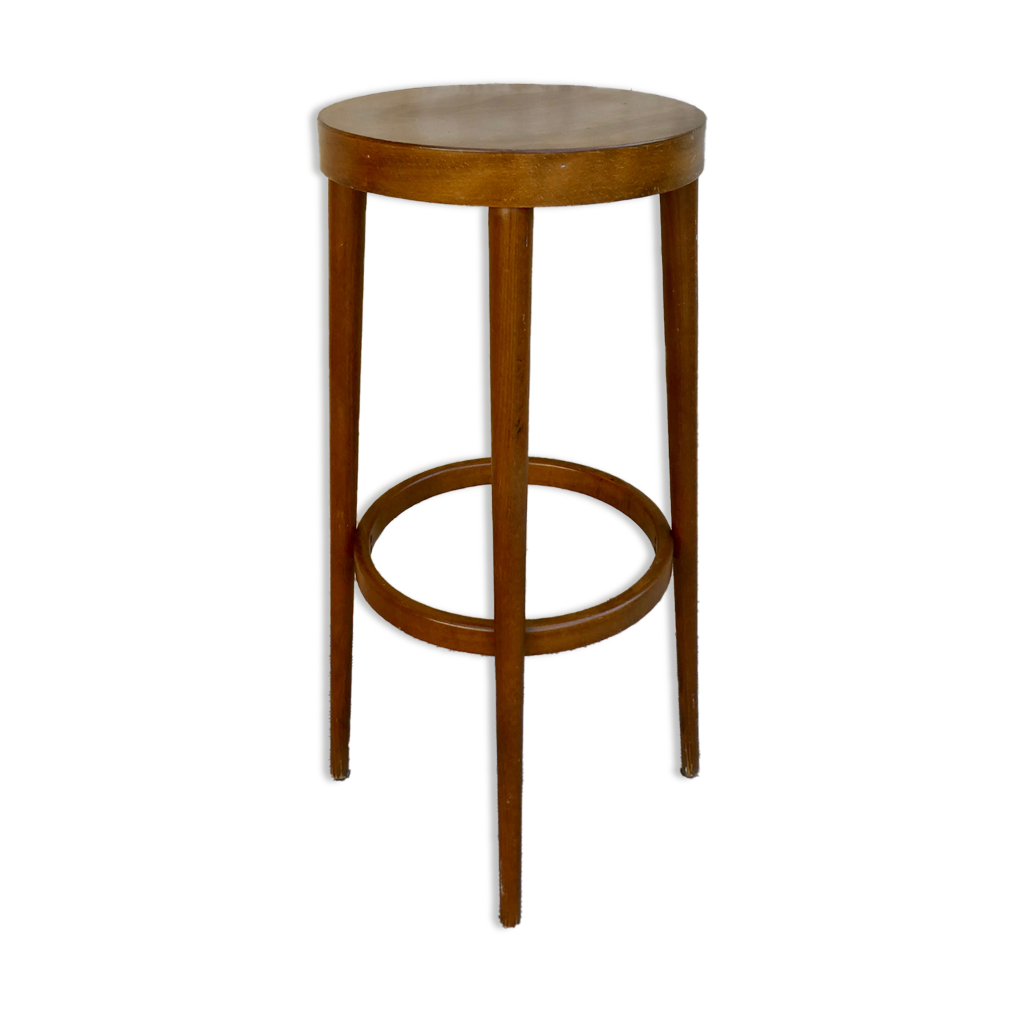 Tabouret haut de bar en bois Baumann