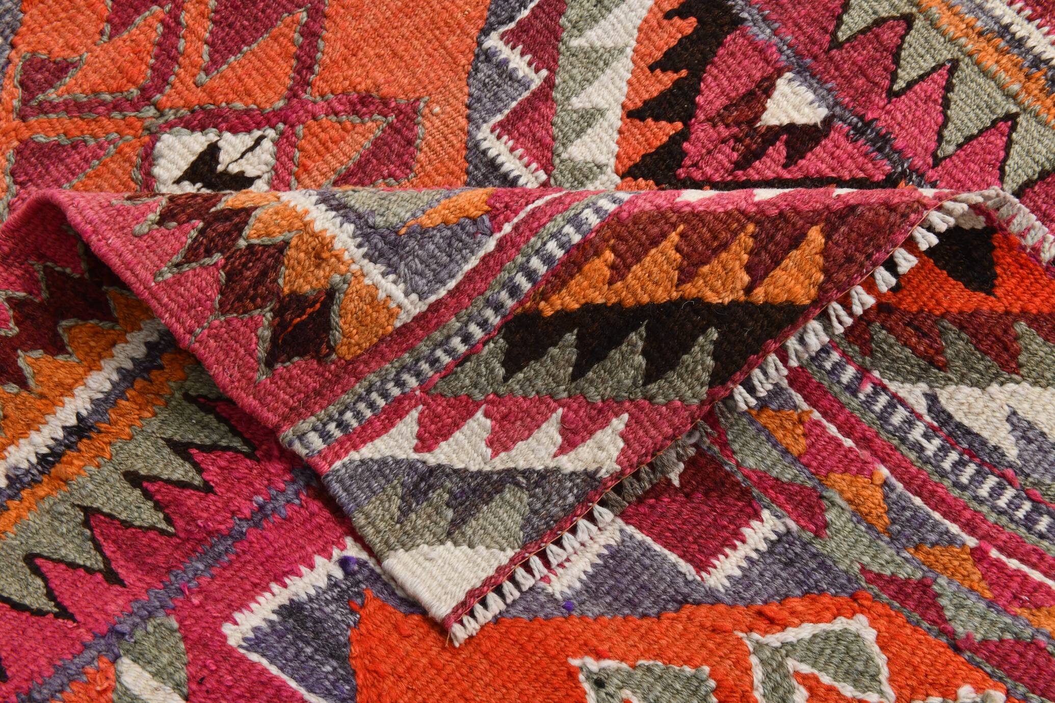 3x10 Vintage Persian Kilim Runner Rug, 97x299Cm