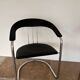 Chaises de bureau arrben italie années 70 chrome