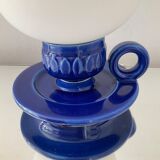 Vintage lamp of the 70s in ceramic and opaline