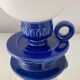 Vintage lamp of the 70s in ceramic and opaline