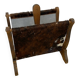 Porte revue bois et peau