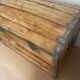 Vintage wooden toy chest trunk