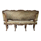 Louis XV carved wood basket seat, 18th century