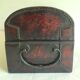 Chinese box covered with leather