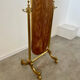 Old free-standing mirror in gilded brass in psychedelic neoclassical style Years 40 France