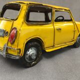 Maquette reproduction voiture ancienne mini cooper métal étain collection