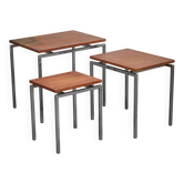 Set of 3 Nesting Tables by Cees Braakman for Pastoe, Netherlands, 1960s