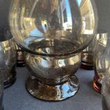 Liquor service smoked glass