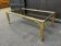 1970s faux bamboo brass coffee table