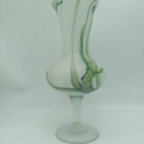 Glass paste vase. Signed JP Mateus 1996.