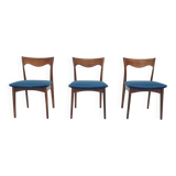 Set of 3 rosewood "AWA" dining chairs, the Netherlands 1950's