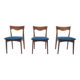 Set of 3 rosewood "AWA" dining chairs, the Netherlands 1950's