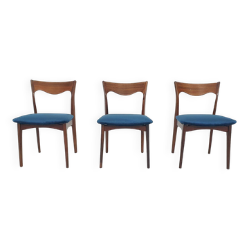 Set of 3 rosewood "AWA" dining chairs, the Netherlands 1950's