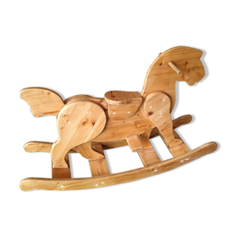 Wooden rocking horse