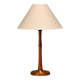 Lampe de table Art Déco scandinave en teck, Danemark, années 1940