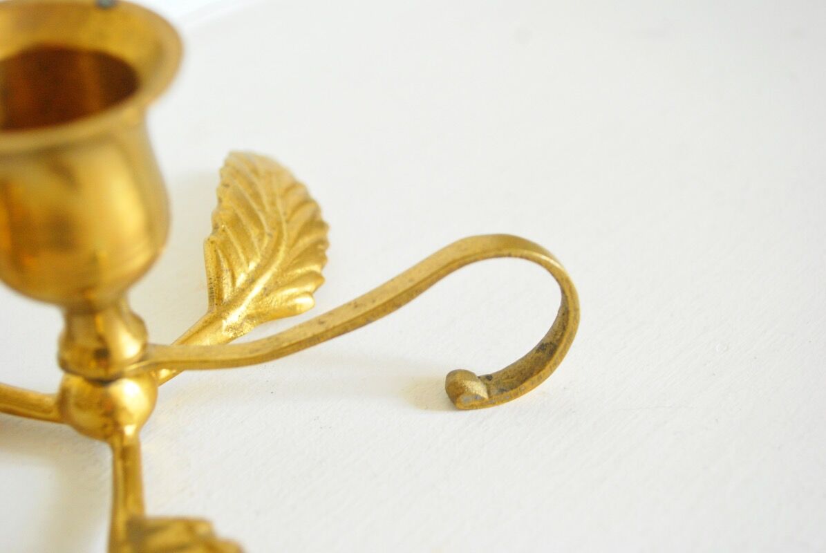 Pair of brass candlesticks