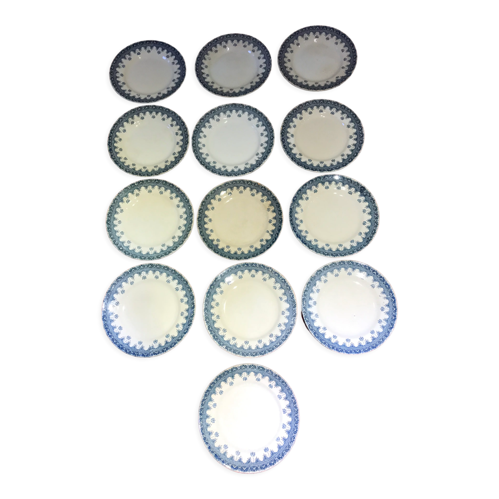 Flat plates 12, Terre de Fer, St Amand & Hamage