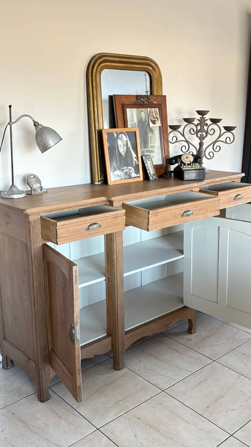Massive oak sideboard
