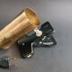 Parscot 1960s gold metal tube clamp lamp