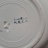 HBCM iron earth soup plates Guadeloupe decor