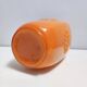 Orange Encased Hand-Blown Glass Flower Vase, Empoli, Italy