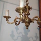 Lustre doré laiton 6 branches