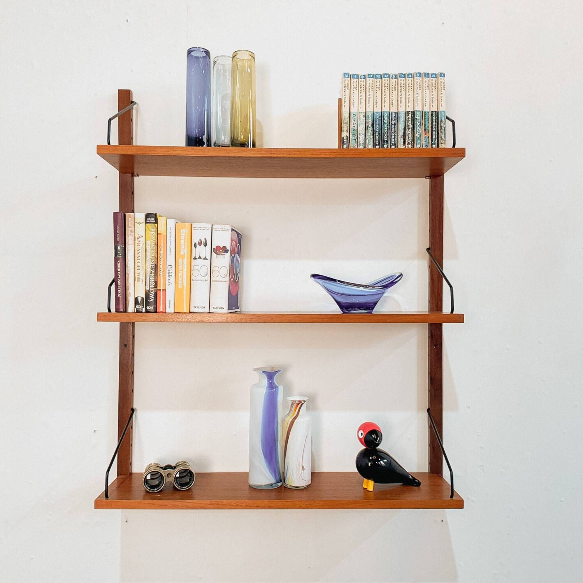Poul Cadovius one bay teak Wall unit