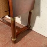 Empire style desk in mahogany and XX century veneer