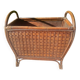 Rattan magazine rack