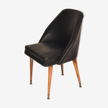 Fauteuil vintage en skai