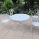 Wrought iron garden furniture