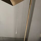 Floor lamp reading machine in vintage brass