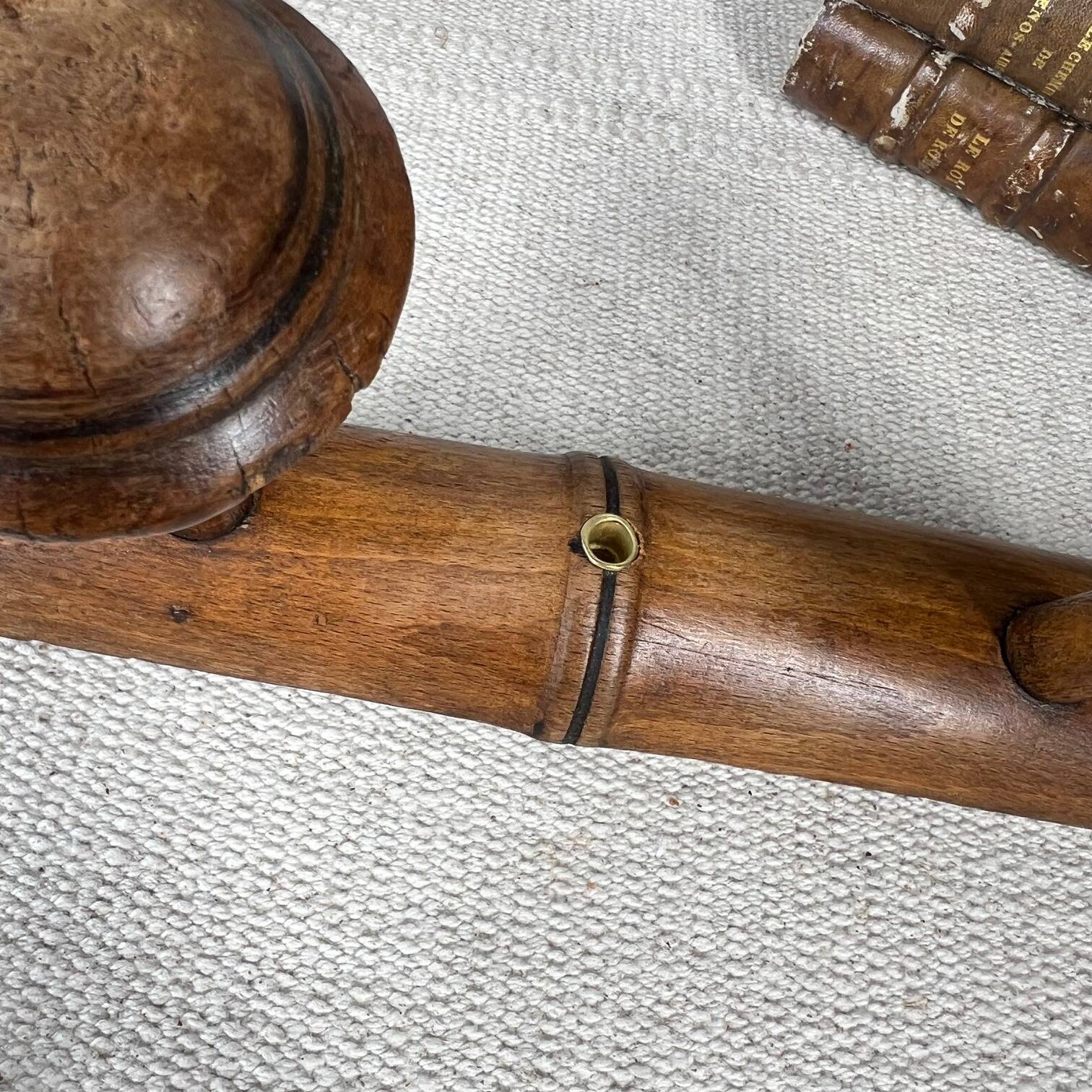 Vintage wooden hook 3 balls