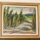 Oil painting on Swedish panel from the mid-century "Forest Landscape" - Vintage and framed