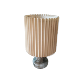 Vintage 1970s Murano glass and brass lamp