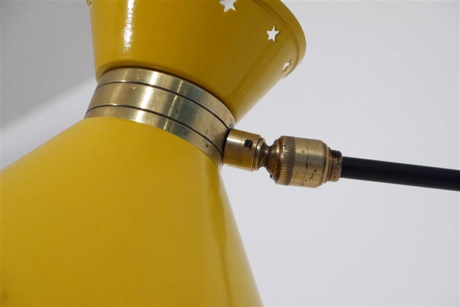 Lunel wall light with gallows design Rene Mathieu 1950